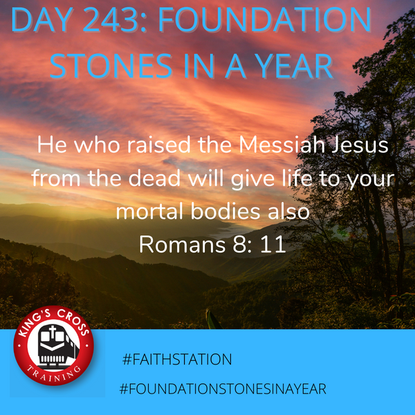 Day 243 - FOUNDATION STONES IN A YEAR