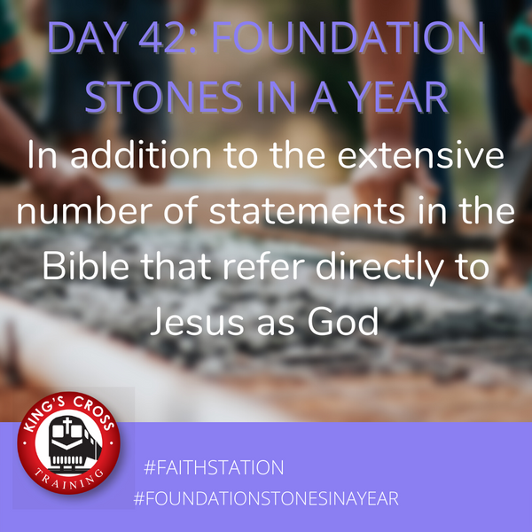 Day 42 - FOUNDATION STONES IN A YEAR