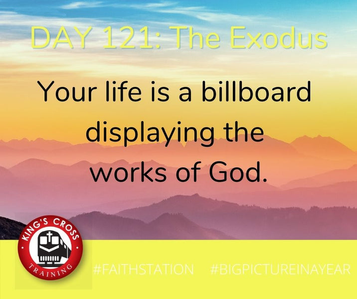 DAY 121 - BIG PICTURE IN A YEAR - THE EXODUS