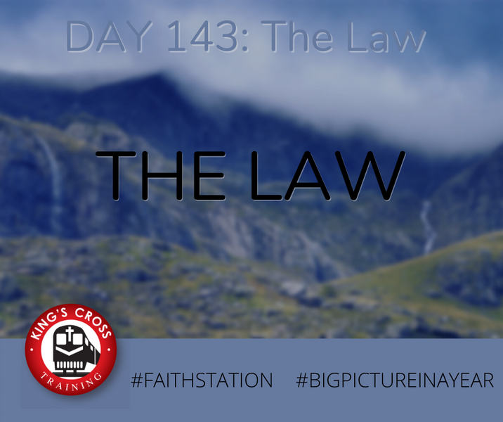 DAY 143 - BIG PICTURE IN A YEAR - THE LAW