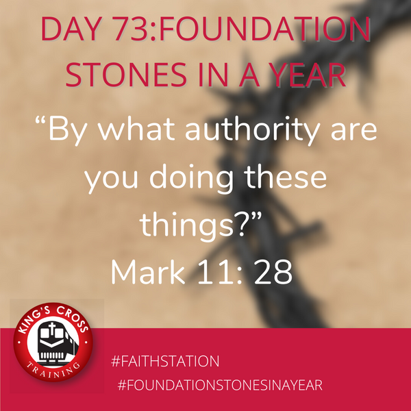 Day 73 - FOUNDATION STONES IN A YEAR