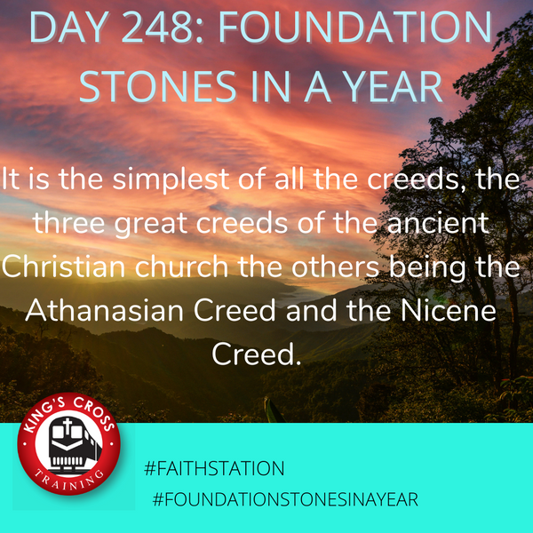Day 248 - FOUNDATION STONES IN A YEAR