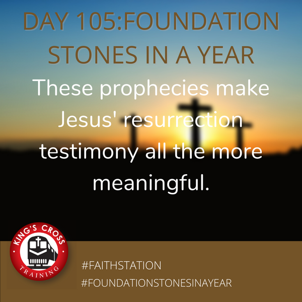 Day 105 - FOUNDATION STONES IN A YEAR