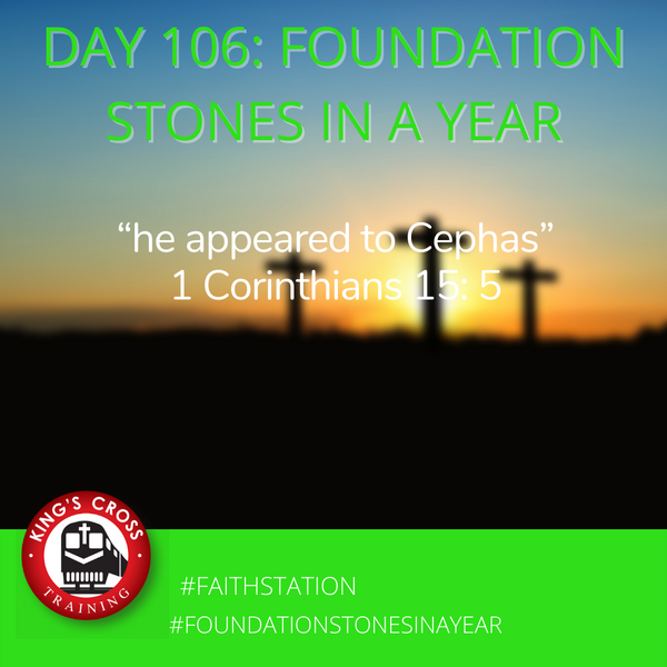 Day 106 - FOUNDATION STONES IN A YEAR