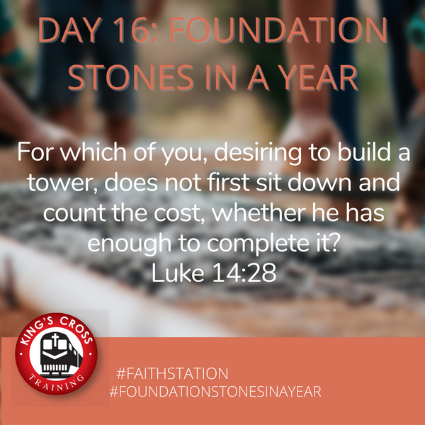 Day 16 - FOUNDATION STONES IN A YEAR