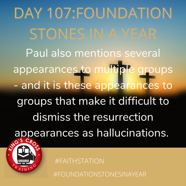 Day 107 - FOUNDATION STONES IN A YEAR