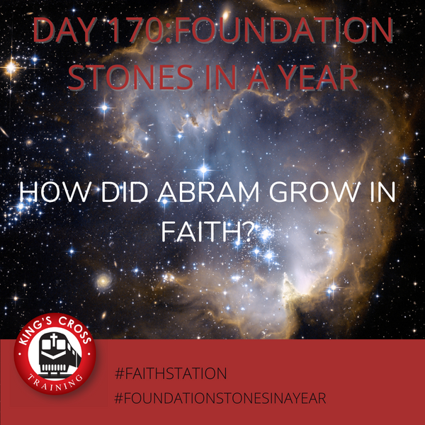 Day 170 - FOUNDATION STONES IN A YEAR