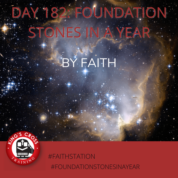 Day 182 - FOUNDATION STONES IN A YEAR