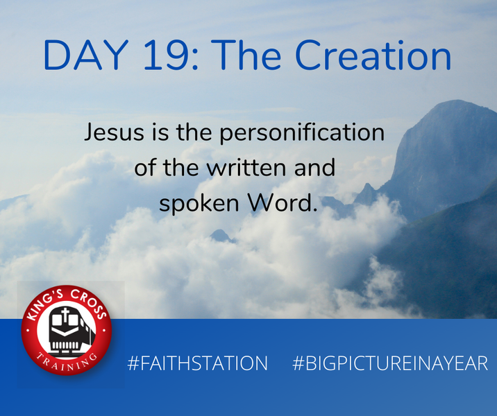 DAY NINETEEN - BIG PICTURE IN A YEAR - THE CREATION