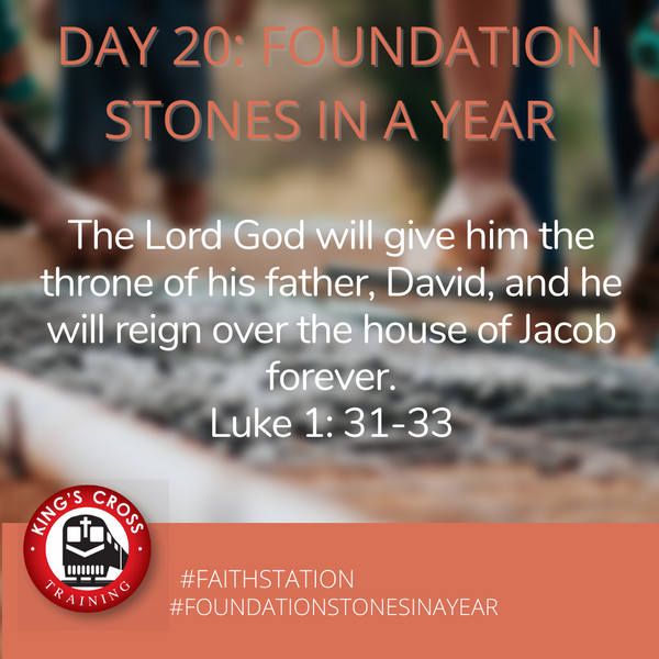 Day 20 - FOUNDATION STONES IN A YEAR