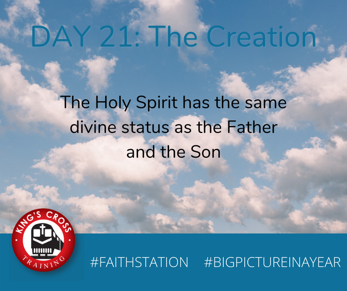 DAY TWENTY ONE - BIG PICTURE IN A YEAR -THE CREATION