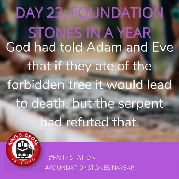 Day 23 - FOUNDATION STONES IN A YEAR