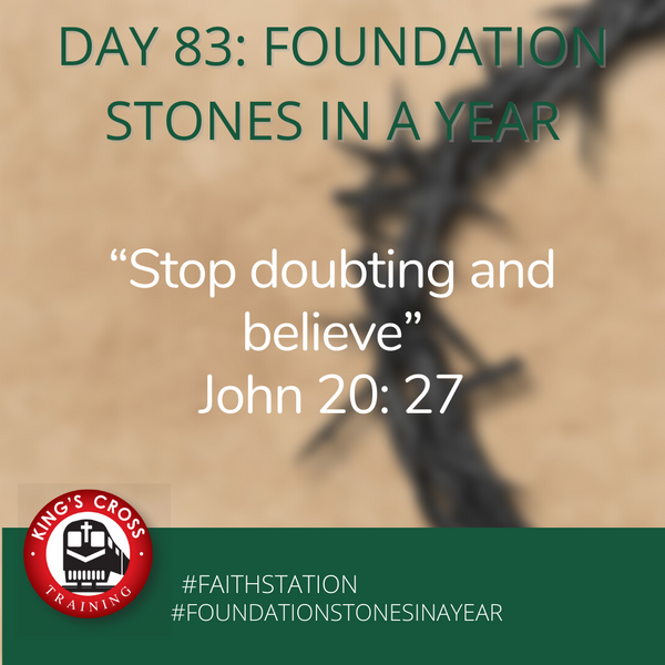 Day 83 - FOUNDATION STONES IN A YEAR