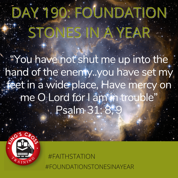 Day 190 - FOUNDATION STONES IN A YEAR