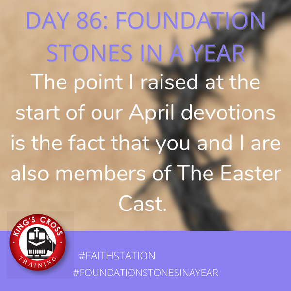 Day 86 - FOUNDATION STONES IN A YEAR