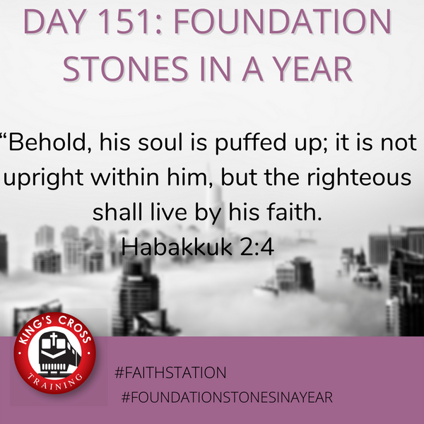 Day 151 - FOUNDATION STONES IN A YEAR