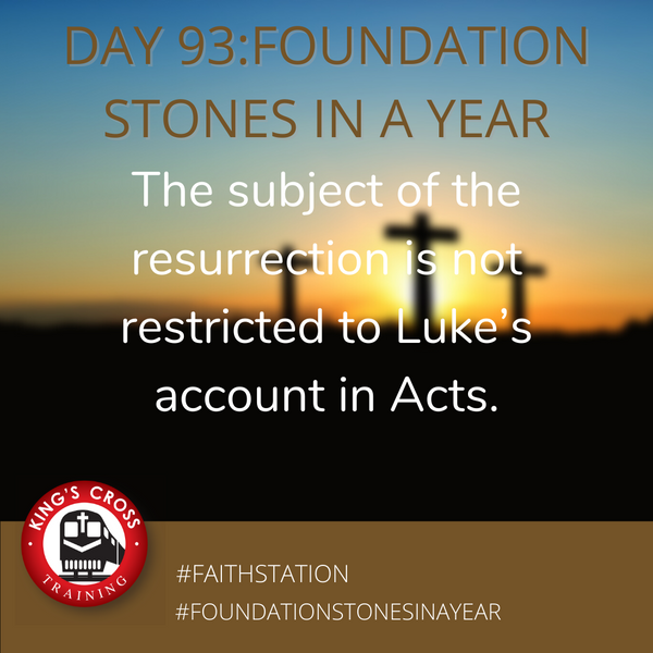 Day 93 - FOUNDATION STONES IN A YEAR