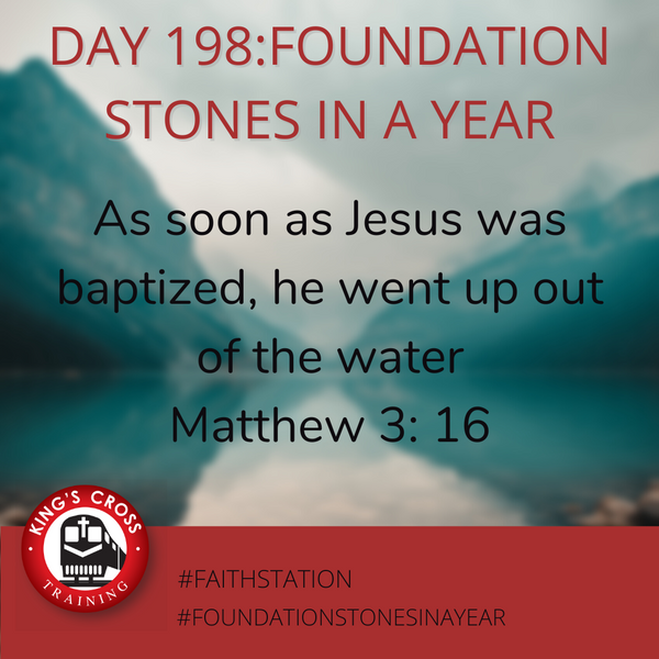 Day 198 - FOUNDATION STONES IN A YEAR