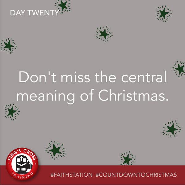 DAY TWENTY (20 DEC 2020) - COUNTDOWN TO CHRISTMAS