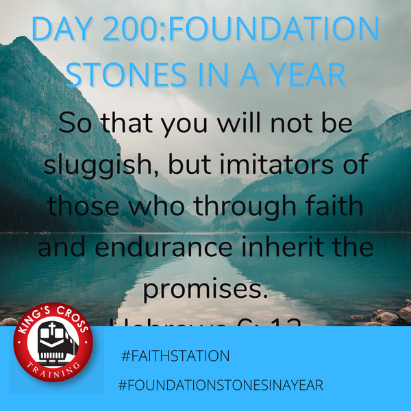 Day 200 - FOUNDATION STONES IN A YEAR