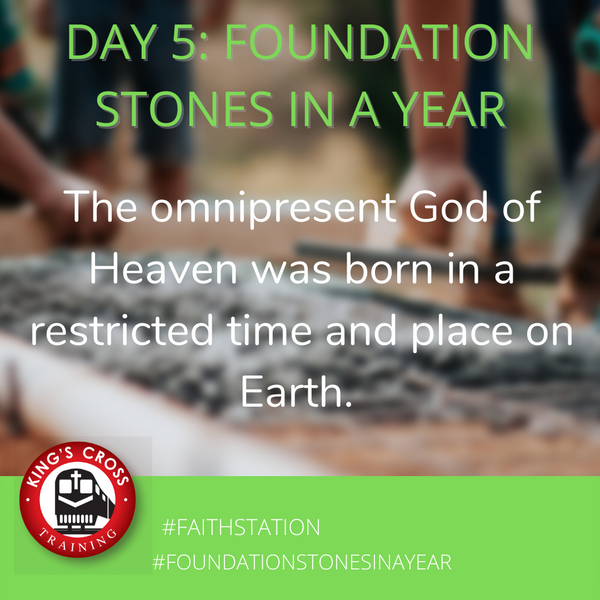 Day 5 - FOUNDATION STONES IN A YEAR