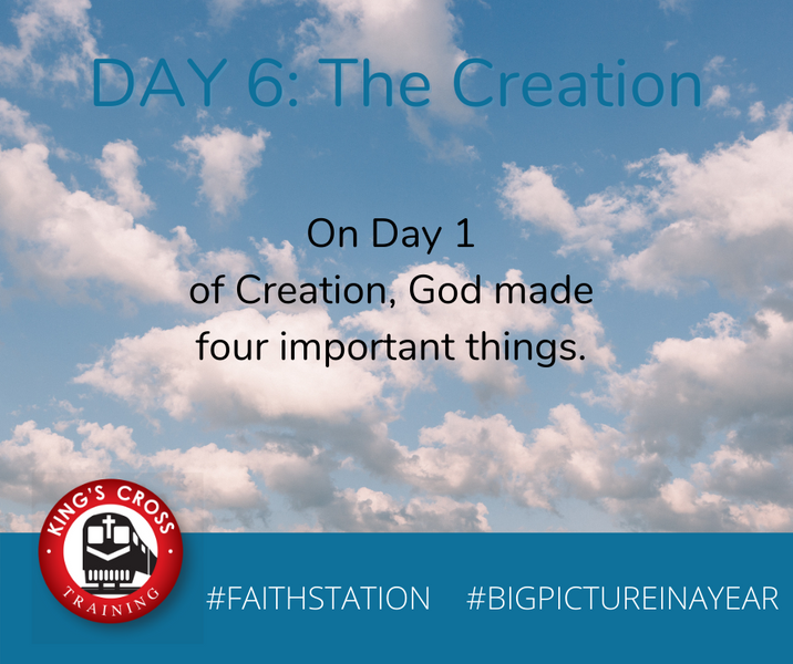 DAY SIX - BIG PICTURE IN A YEAR - THE CREATION