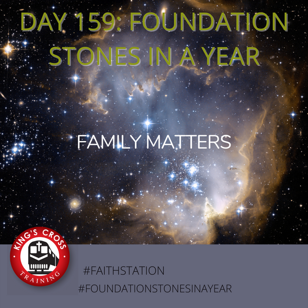 Day 159 - FOUNDATION STONES IN A YEAR