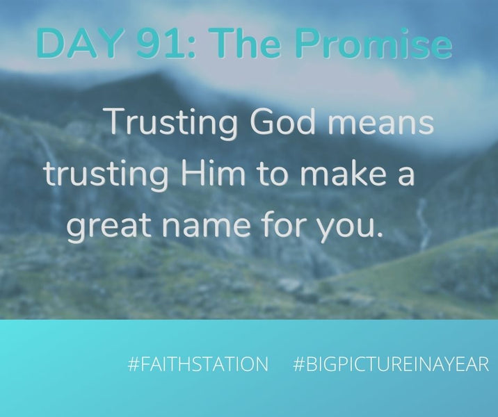 DAY 91 - BIG PICTURE IN A YEAR - THE PROMISE