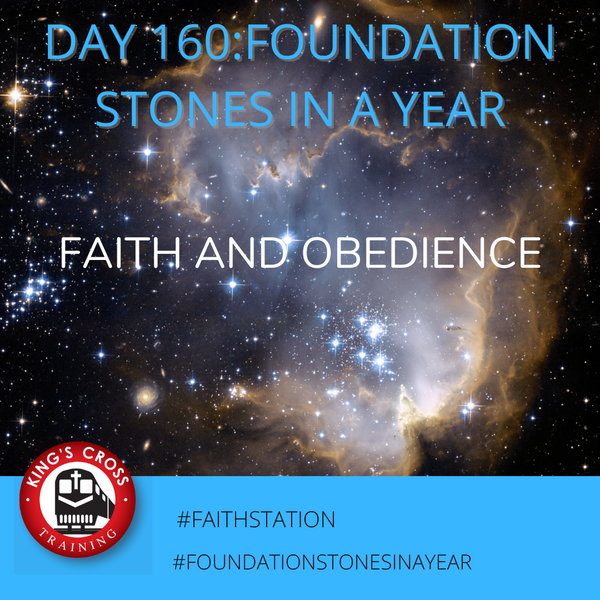 Day 160 - FOUNDATION STONES IN A YEAR