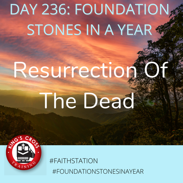 Day 236 - FOUNDATION STONES IN A YEAR