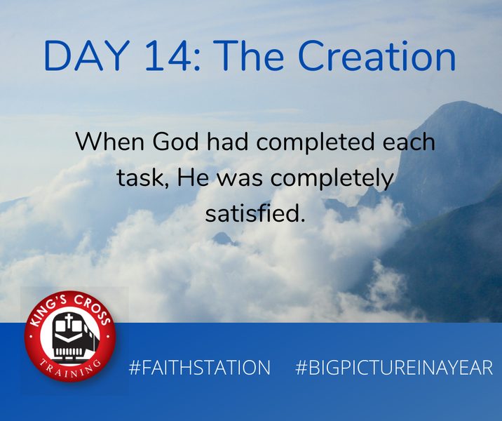 DAY FOURTEEN - BIG PICTURE IN A YEAR - THE CREATION