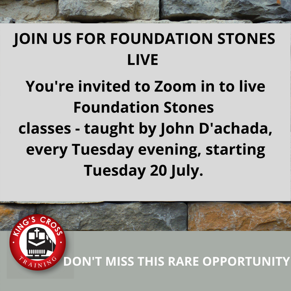 JOIN US FOR FOUNDATION STONES LIVE!