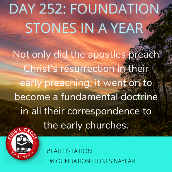 Day 252 -FOUNDATION STONES IN A YEAR