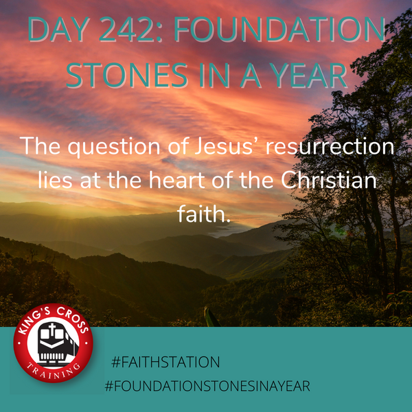 Day 242 - FOUNDATION STONES IN A YEAR